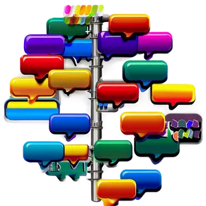 Colorful Chat Box Background Png Pht PNG image