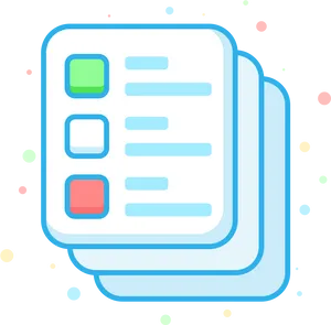 Colorful Checklist Icon PNG image