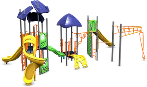 Colorful Childrens Playground Equipment