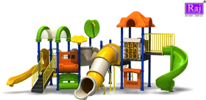 Colorful Childrens Playground Equipment