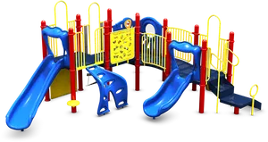 Colorful Childrens Playground Equipment PNG image