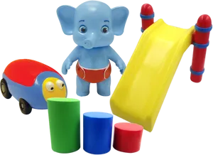 Colorful Childrens Toysand Figurine PNG