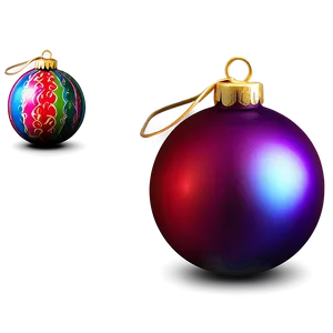 Colorful Christmas Balls PNG 06122024 PNG