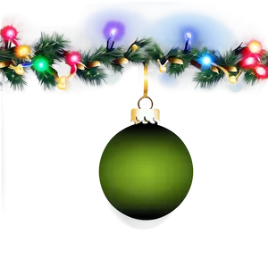 Colorful Christmas Lights PNG Ssy