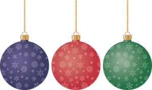 Colorful Christmas Ornaments