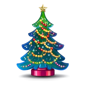 Colorful Christmas Tree Star Png 35 PNG image