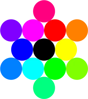 Colorful Circles Abstract Composition PNG image