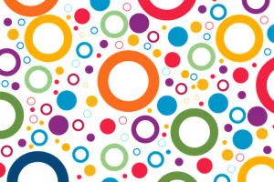 Colorful Circles Pattern Wallpaper