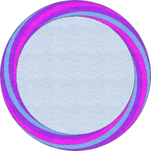 Colorful Circular Frame Design PNG
