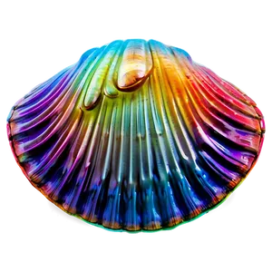 Colorful Clam Artwork PNG 05242024