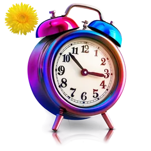 Colorful Clock Clipart PNG Jwb54