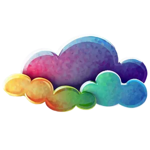 Colorful Cloud Cartoon PNG Phn2