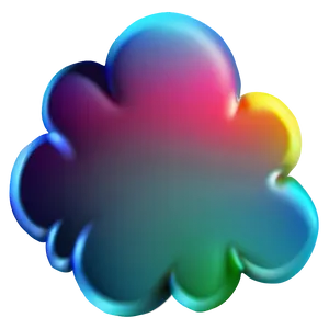 Colorful Cloud Emoji PNG 06272024
