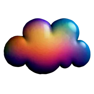 Colorful Cloud Emoji PNG Uso41 PNG