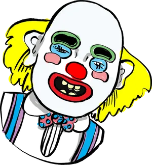 Colorful Clown Illustration PNG