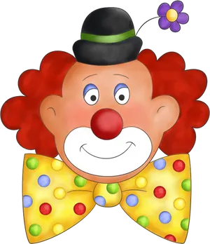 Colorful Clown Illustration