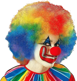 Colorful Clown Portrait PNG image