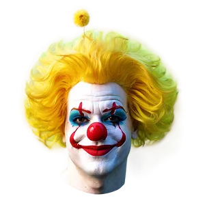 Colorful Clown Wig PNG 05232024