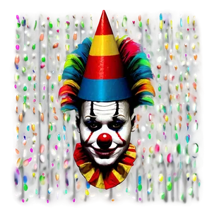 Colorful Clown Wig PNG 57