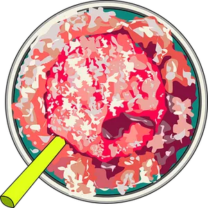 Colorful Cocktail Top View