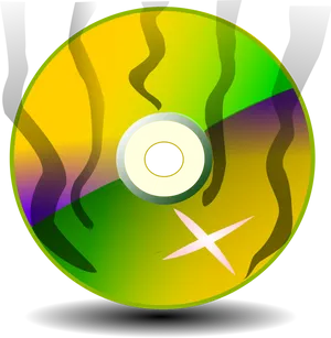 Colorful Compact Disc Illustration.png PNG image