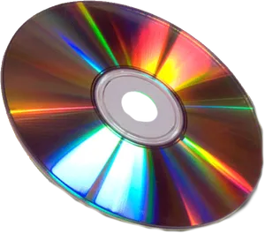 Colorful Compact Disc Reflection PNG