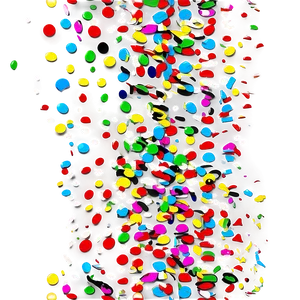 Colorful Confetti Cascade PNG Sil PNG