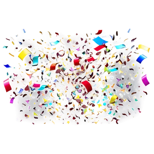 Colorful Confetti Cheer PNG Phg PNG