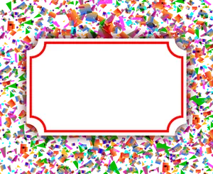 Colorful Confetti Frame