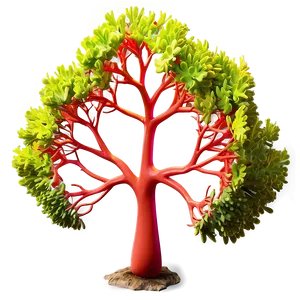 "colorful Coral Tree PNG" 88