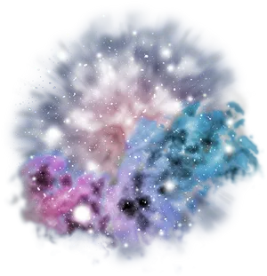 Colorful Cosmic Explosion PNG image