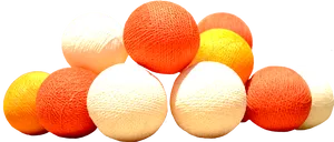 Colorful Cotton Yarn Balls PNG image