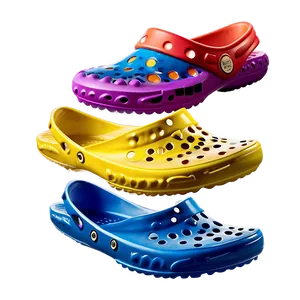 Colorful Crocs Collection PNG 5