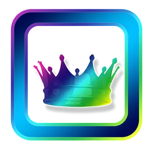 Colorful Crown Icon
