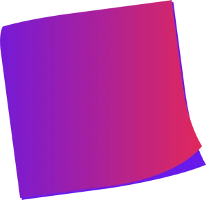 Colorful Curved Sticky Note PNG image