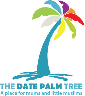 Colorful Date Palm Tree Logo PNG image