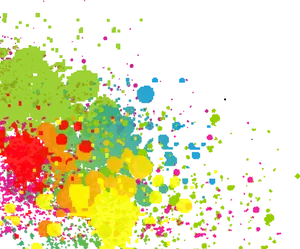 Colorful_ Digital_ Paint_ Explosion PNG image