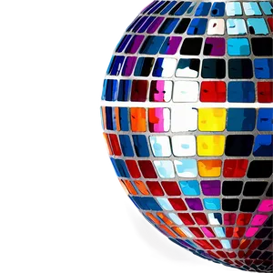 Colorful Disco Ball Illustration