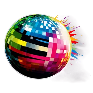 Colorful Disco Ball Illustration
