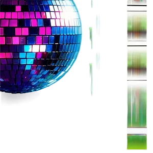Colorful Disco Ball Sparkle PNG