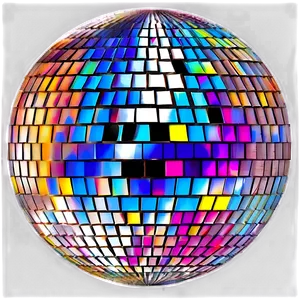 Colorful Disco Ball Sparkle PNG