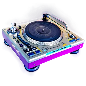 Colorful Dj Turntable PNG 06292024