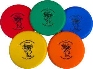 Colorful Dog Friendly Frisbees PNG image