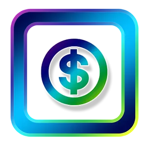 Colorful Dollar Sign Icon