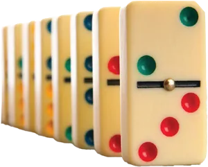 Colorful Dominoes In Row