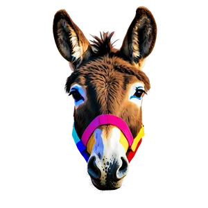 Colorful Donkey PNG Pyd PNG