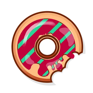 Colorful Donut Illustration PNG image
