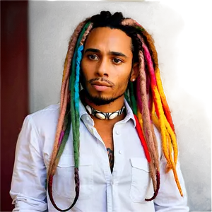 Colorful Dreads Ideas PNG 05242024