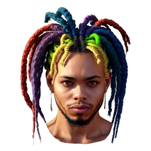 Colorful Dreads Ideas PNG Jfo64