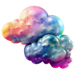 Colorful Dream Cloud PNG Vvv